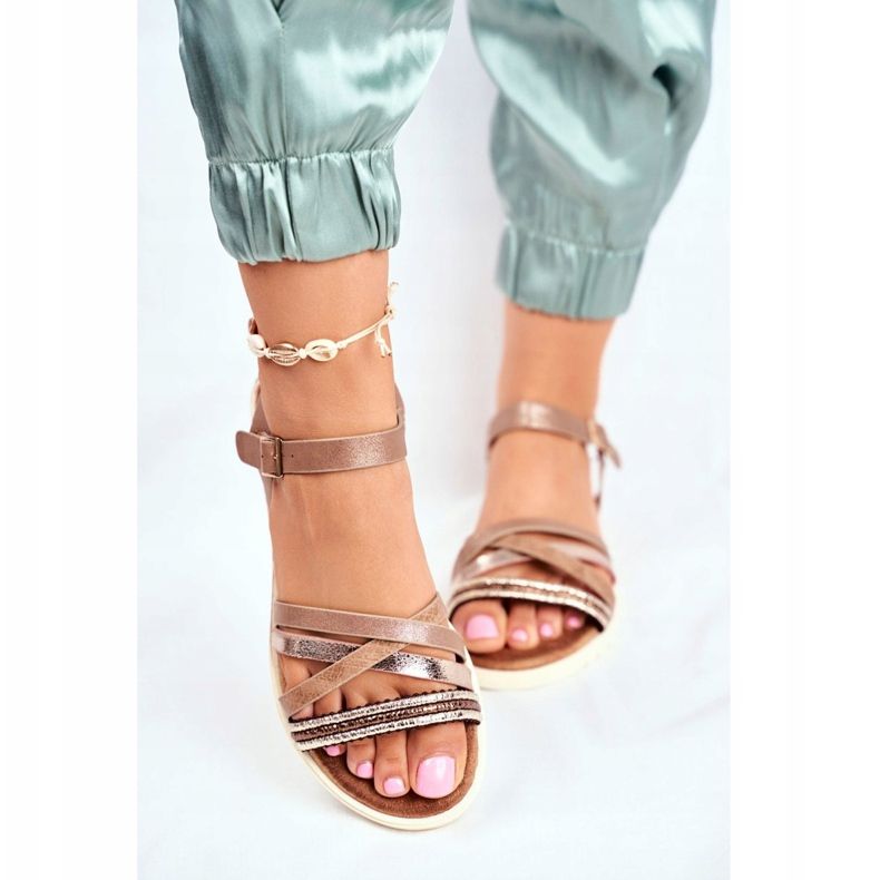 EVE Women's Sandals Flat Brown Replay 2