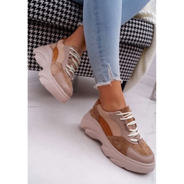 SEA Women's Sport Shoes Thick Sole Camel Cardamon brown 2
