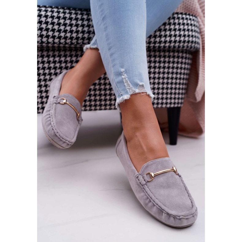 SEA Women's Gray Loafers Suede Sonnero grey 2