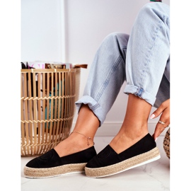 SEA Women's Espadrilles Thick Linen Sole Black Febi 2