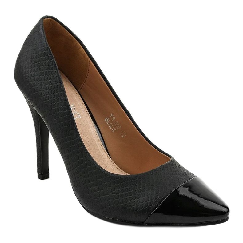 Black pumps on the YS-356 heel 1