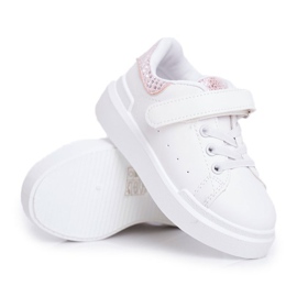 FRROCK White Ilonka Children's Sport Shoes With Velcro pink 1 FRROCK White Ilonka Children's Sport Shoes With Velcro pink 1