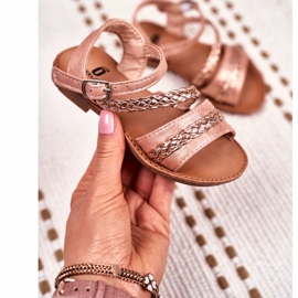 FRROCK Champagne Kremo Children's Sandals pink yellow 2