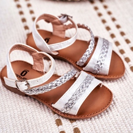 FRROCK Children's Silver Kremo Sandals grey 1