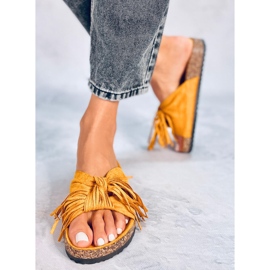 Women's boho honey slippers CK136P Yellow 2