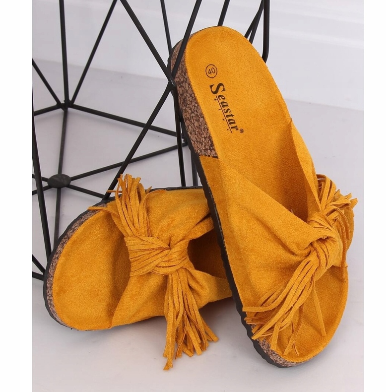 Women's boho honey slippers CK136P Yellow 1