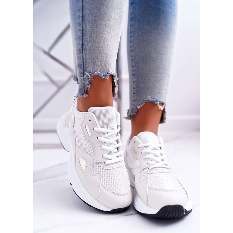 FRJ Women's Sport Shoes White Beige Szantal brown 2 FRJ Women's Sport Shoes White Beige Szantal brown 2