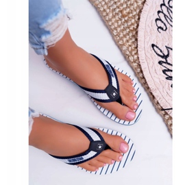 Women's Slippers Flip-flops Big Star Navy Blue DD274A250 2