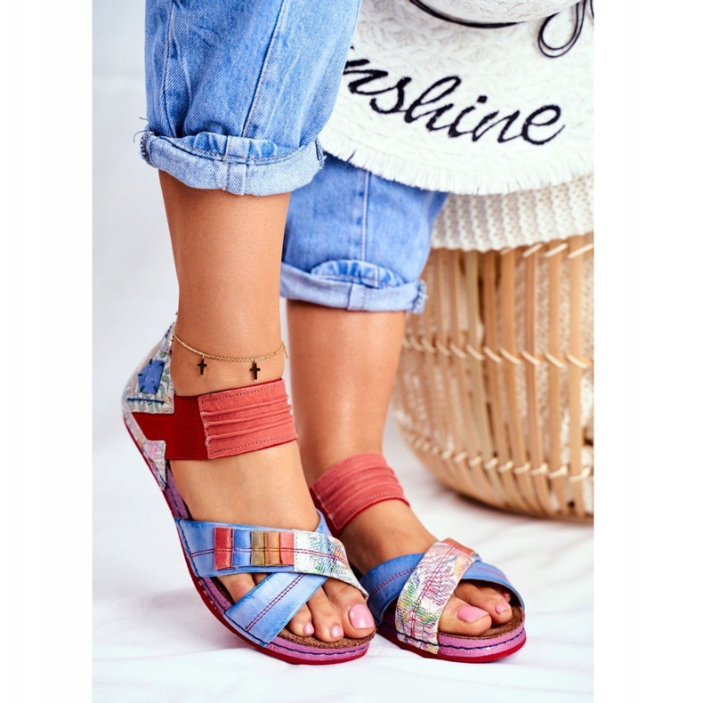 Women's Sandals Maciejka Multicolor 03375 Leather multicolored 1