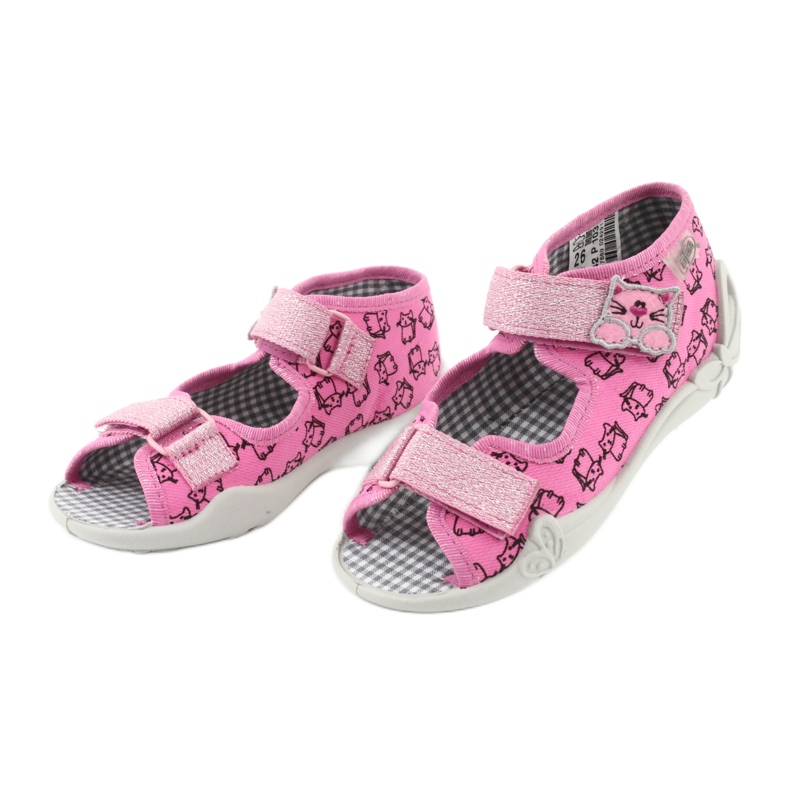 Befado children's shoes 242P103 black pink 3