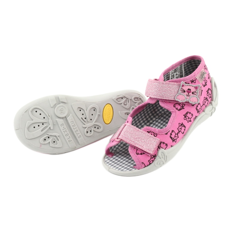 Befado children's shoes 242P103 black pink 5