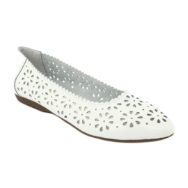 White openwork ballerinas Filippo 680 1