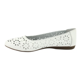 White openwork ballerinas Filippo 680 2