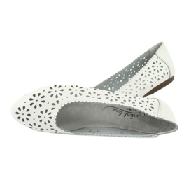 White openwork ballerinas Filippo 680 5