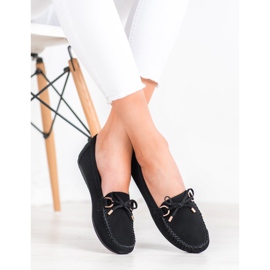 Diamantique Black Loafers With Eco Leather 2 Diamantique Black Loafers With Eco Leather 2