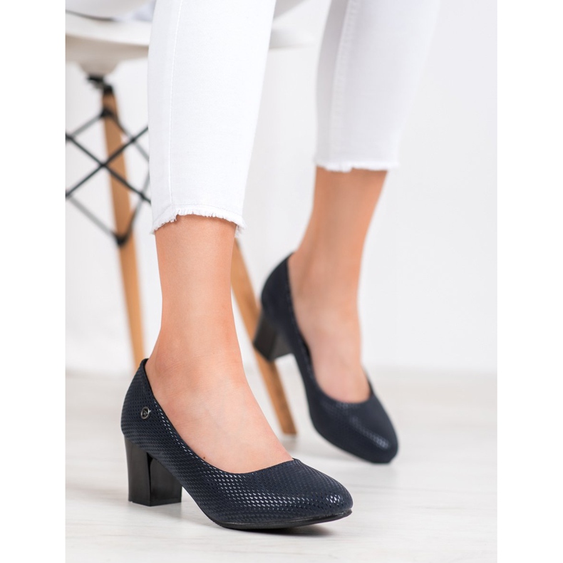 Weide Classic pumps blue 2