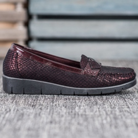 SHELOVET Textile loafers red 1