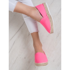 Small Swan Textile Espadrilles pink 1