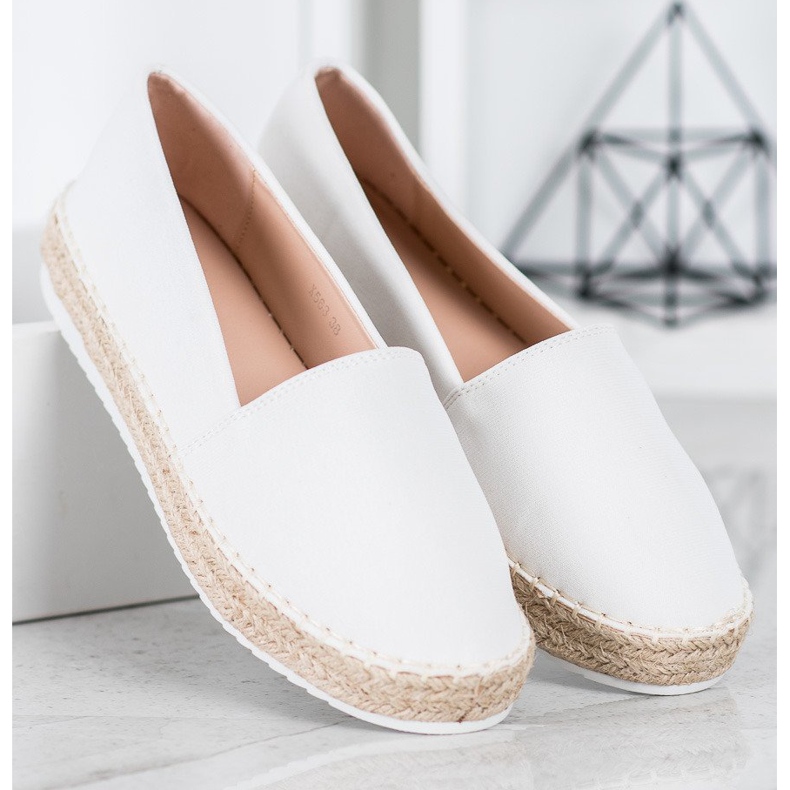 Small Swan Textile Espadrilles white 1