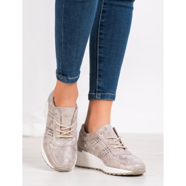 Filippo Leather Wedge Sneakers yellow 1