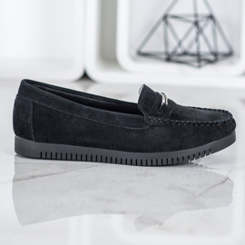Filippo Leather Loafers On The Platform black 2