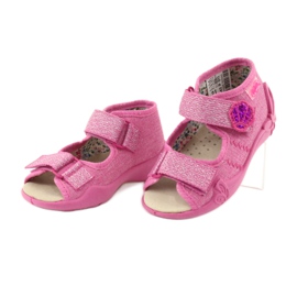Befado yellow children's shoes 342P011 pink grey 3