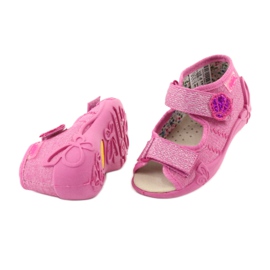 Befado yellow children's shoes 342P011 pink grey 4