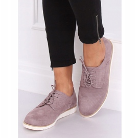 Violet laced women's loafers T297 Purple 2