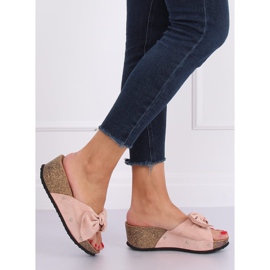 Pink Pink wedge slippers 7862-KL Pink 2