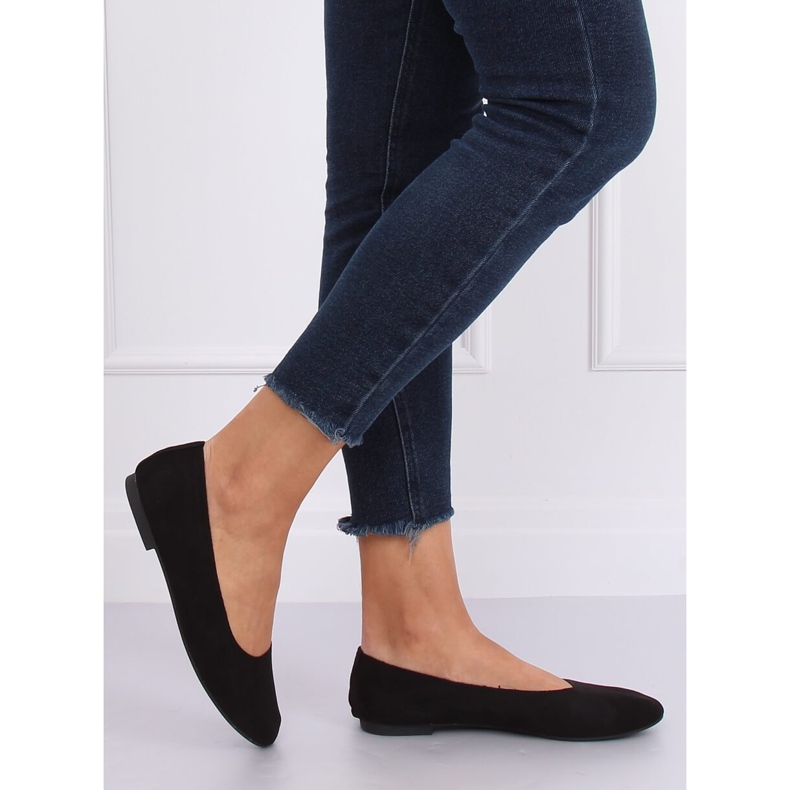 Soft black women's ballerinas NK17P Black 2
