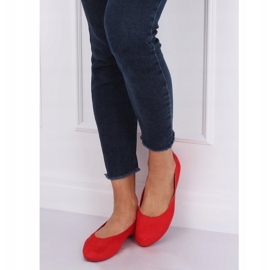 Soft red women's ballerinas NK17P Red 2