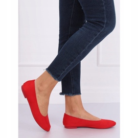 Soft red women's ballerinas NK17P Red 1