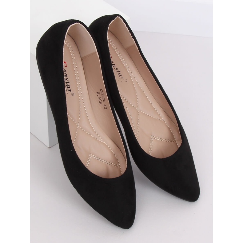 Ballerinas with almond toes black CD52P Black 1