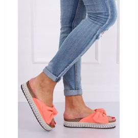 Women's coral slippers LK29P Coral pink 2