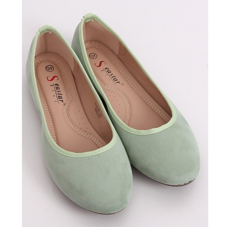 CD63P Green aquamarine smooth ballerinas 1