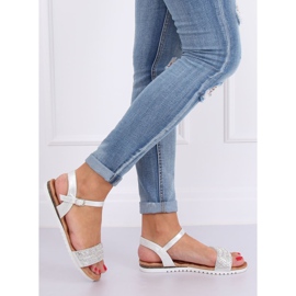 Silver women's sandals HT-69 Silver grey 2