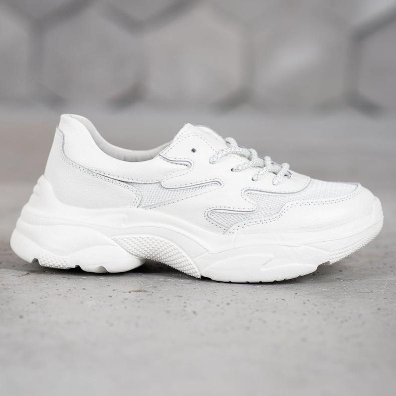 Filippo Leather White Sneakers 2