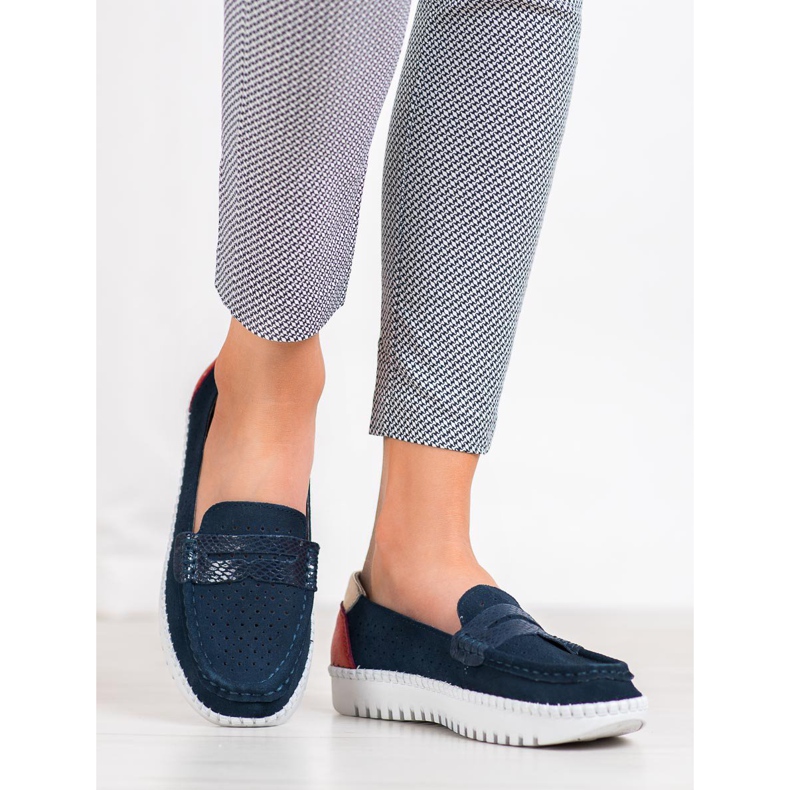 Filippo Comfortable Leather Loafers blue 1 Filippo Comfortable Leather Loafers blue 1