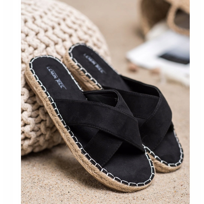SHELOVET Comfortable Suede Slippers black 1 SHELOVET Comfortable Suede Slippers black 1