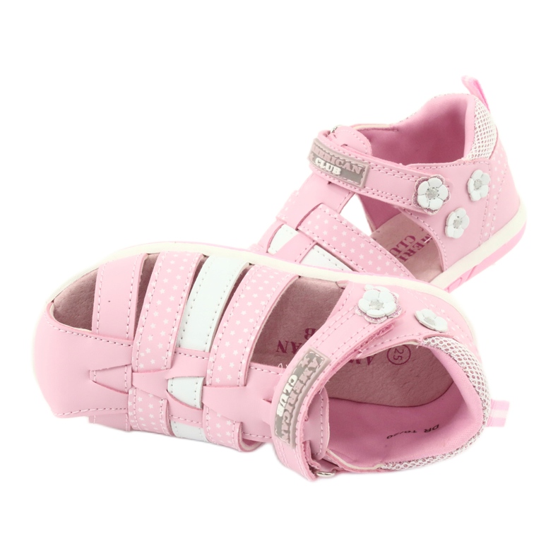 American Club DR16 / 20 girls' sandals white pink 5 American Club DR16 / 20 girls' sandals white pink 5