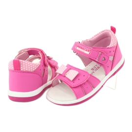 American Club American DR20/20 Girls' sandals with a pink bow 3 American Club American DR20/20 Girls' sandals with a pink bow 3