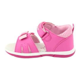 American Club American DR20/20 Girls' sandals with a pink bow 1 American Club American DR20/20 Girls' sandals with a pink bow 1