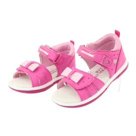 American Club American DR20/20 Girls' sandals with a pink bow 2 American Club American DR20/20 Girls' sandals with a pink bow 2