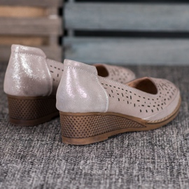 Filippo Leather Pumps With Glitter brown yellow 2 Filippo Leather Pumps With Glitter brown yellow 2