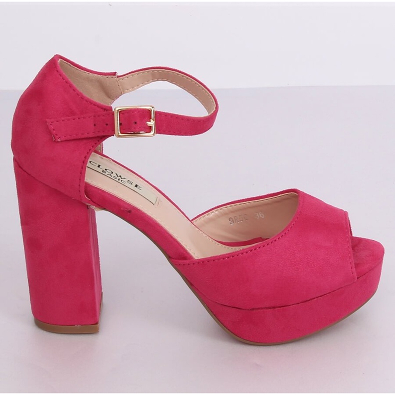 Fuchsia 9R56 Peach heel sandals pink 2