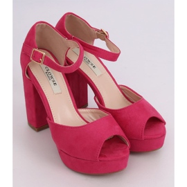 Fuchsia 9R56 Peach heel sandals pink 1