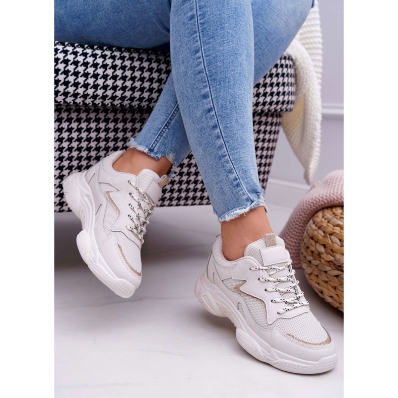 BUGO Women's Sport Shoes Beige Glitter Winchester 2