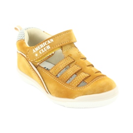 American Club GC12/20 boys' velcro sandals, yellow 1