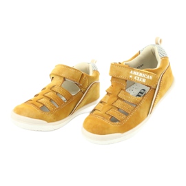American Club GC12/20 boys' velcro sandals, yellow 3