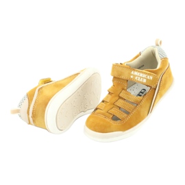 American Club GC12/20 boys' velcro sandals, yellow 4
